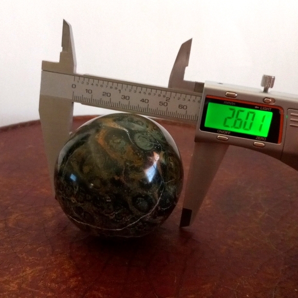 Kimbaba Jasper Crystal Egg. 3.0"×2.6". - Picture 7 of 7